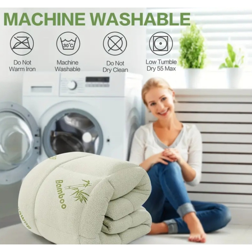 Luxurious Queen Size Bamboo Mattress Topper, Cooling Extra Thick Breathable Mattress Pad With 8-21" Deep Pocket, Soft Quilted Fitted Mattress Cover