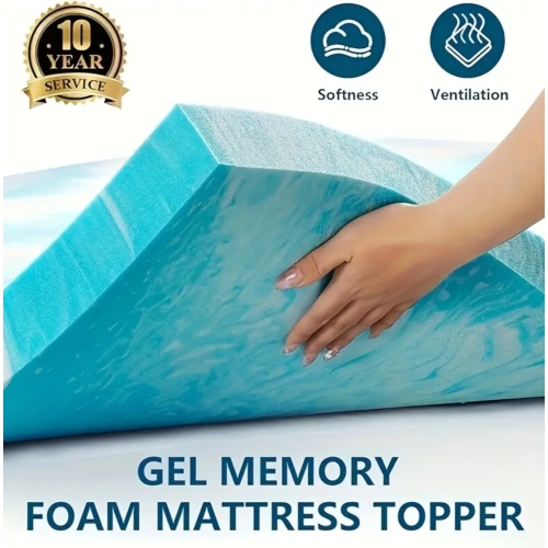 Queen Mattress Topper, Soft Gel Infused Mattress Pad, Bed Topper,