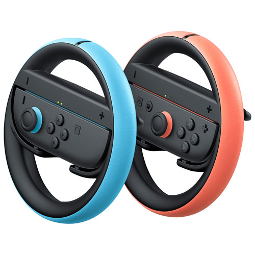 Nintendo Switch 2 Steering Wheel for Joy-Con 2 - 2 Pack - Blue/Red