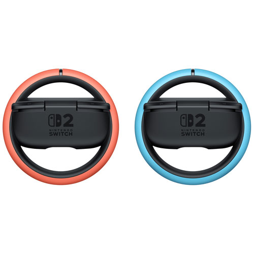 Nintendo Switch 2 Steering Wheel for Joy-Con 2 - 2 Pack - Blue/Red