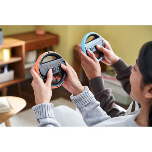 Nintendo Switch 2 Steering Wheel for Joy-Con 2 - 2 Pack - Blue/Red