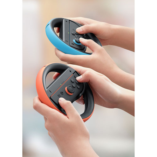 Nintendo Switch 2 Steering Wheel for Joy-Con 2 - 2 Pack - Blue/Red