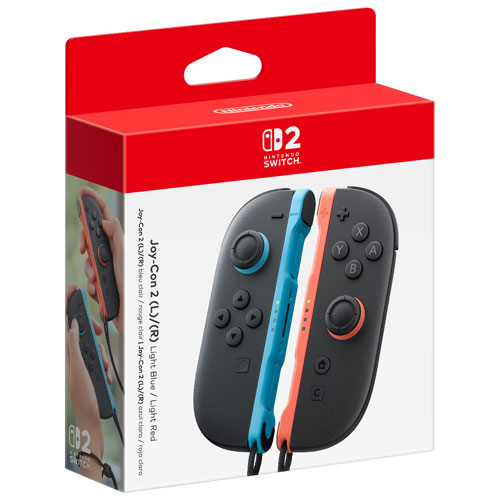 Nintendo Switch 2 Left and Right Joy-Con 2 Controllers - Light Red/Light Blue