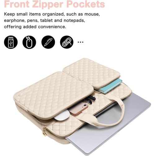 360 Protective Laptop Sleeve Compatible with MacBook Air 13 inch M3 M2 M1 2024-2018/Pro 13 M2 M1