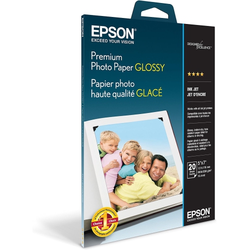 Glossy Photo Paper, 8.5 X 11-Inch, 20 Sheets Per Pack & Premium Photo Paper Glossy (5x7 Inches, 20
