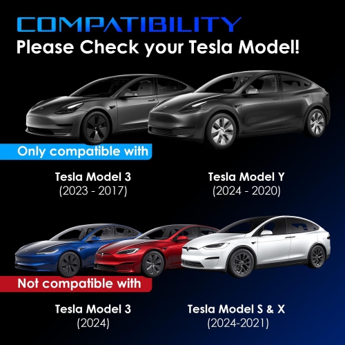 Upgrade Tesla Model Y / 3 Accessories Screen Protector 2024, 9H Tempered Glass Protector for Model Y Model