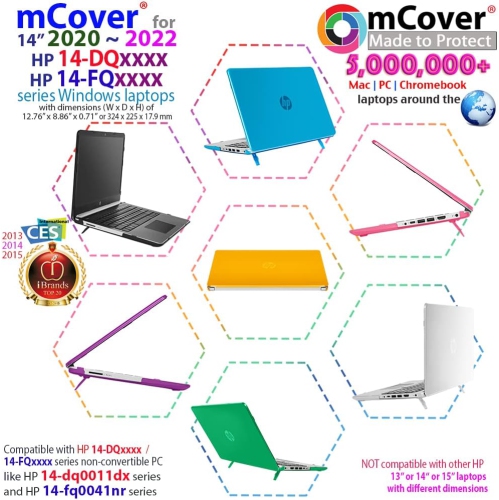 Étui rigide compatible avec les séries Pavilion 14-DQxxxx/14-FQxxxx de 14&nbsp;po de Hewlett Packard (NON compatible