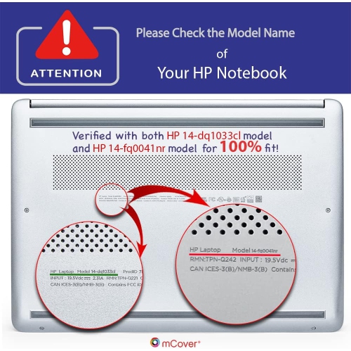Étui rigide compatible avec les séries Pavilion 14-DQxxxx/14-FQxxxx de 14&nbsp;po de Hewlett Packard (NON compatible