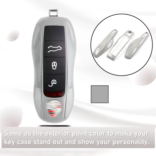 Compatible with Porsche Key Fob Cover, Key Cover Compatible with Porsche Cayenne Panamera Macan Cayman 911 Key