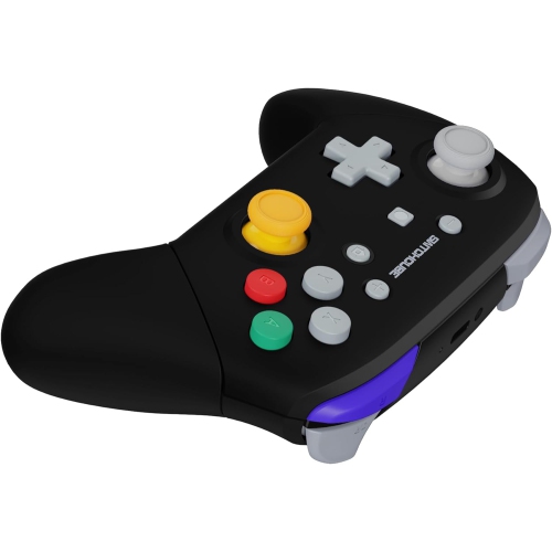 Classic SwitchCube Style - Black Faceplate Backplate Handles for Nintendo Switch Pro Controller,