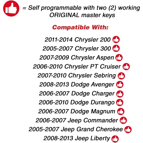 Keyless Entry Remote Control Uncut Car Key Fob Replacement for OHT692427AA KOBDT04A Red