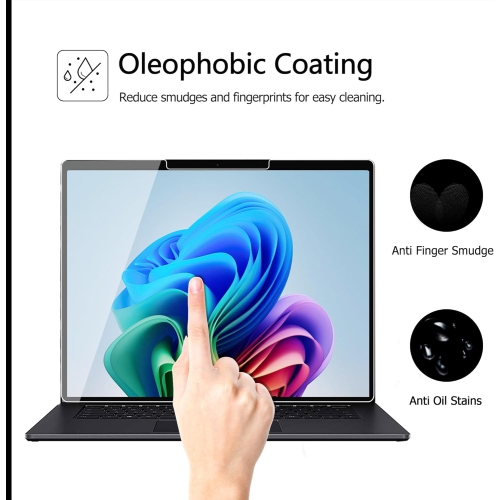 Glass Screen Protector for Surface Laptop 7 - Scratch Resistant, High Sensitivity,