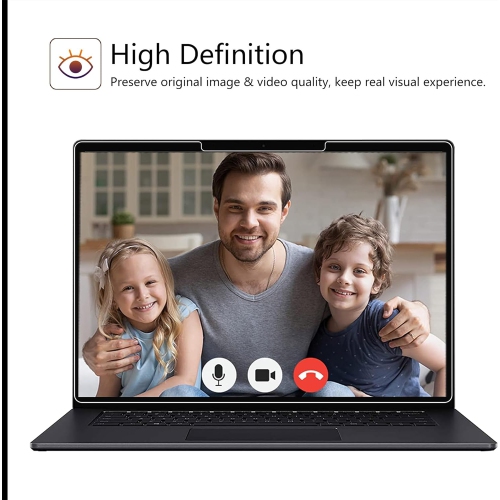 Glass Screen Protector for Surface Laptop 7 - Scratch Resistant, High Sensitivity,