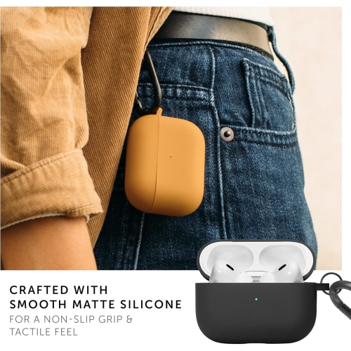 Étui de Roam pour AirPods Pro 2 – Étui en silicone liquide soyeux et mat - Compatible avec les AirPods Pro 2