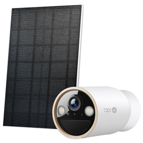 Image 1 de 6.. Caméra IP d'intérieur et d'extérieur sans fil à énergie solaire Ultra HD 4K Tapo de TP-Link