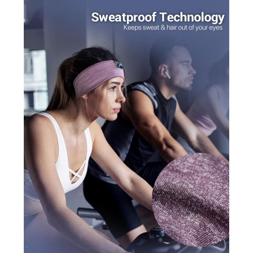 Sleep Headphones Bluetooth Headband Headphones, Ultra-Long Play Time Sleeping Headphones with Built in HD Hi Fi