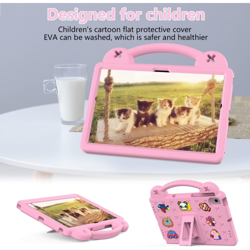 Kids Tablet Case with Built-in Kickstand and Handle Shockproof Cute Cover Compatible with Samsung Galaxy