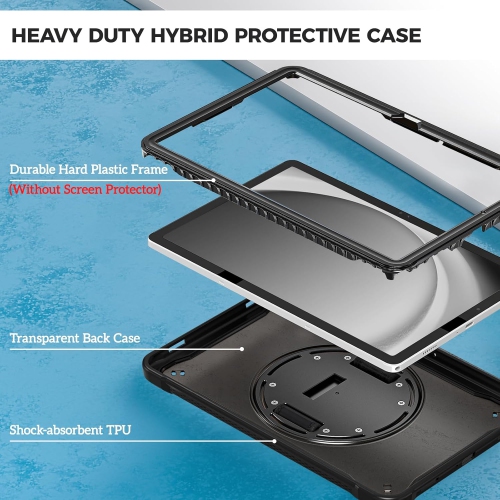 Kids Case for Galaxy Tab A9 Plus/A9+ 11 Inch 2023, Heavy Duty Shockproof Rugged
