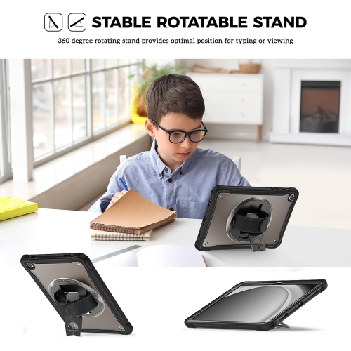 Kids Case for Galaxy Tab A9 Plus/A9+ 11 Inch 2023, Heavy Duty Shockproof Rugged
