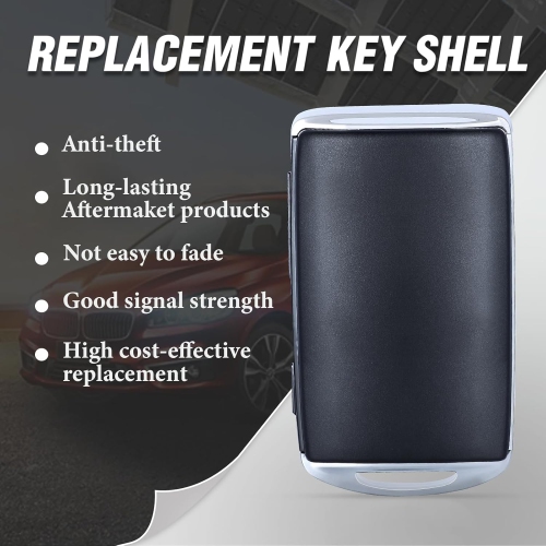 Keyles Entry Car Key Fob Case Shell Cover Replacement for Mazda CX-3 CX-5 2020 2021 WAZSKE13D03