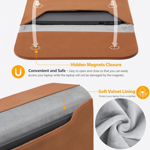 15 Inch Laptop Sleeve Bag for MacBook Air 15.3/15 M3/M2 Chip A3114 A2941 2023-2024, 15-inch Surface Laptop