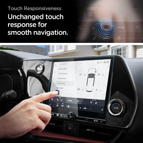 Tempered Glass Screen Protector [GlasTR Slim] designed for Lexus NX 9.8" Dashboard Touchscreen