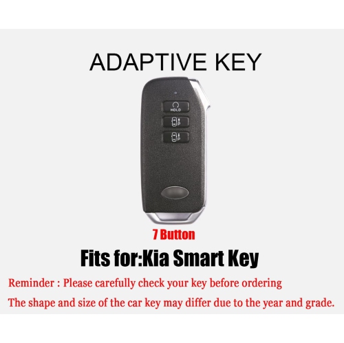 7 Button Key Fob Cover for Kia EV6 K5 Seltos Carnival Seven-Key Dl3 Mq4 Accessories with Keychain Key Case Cover