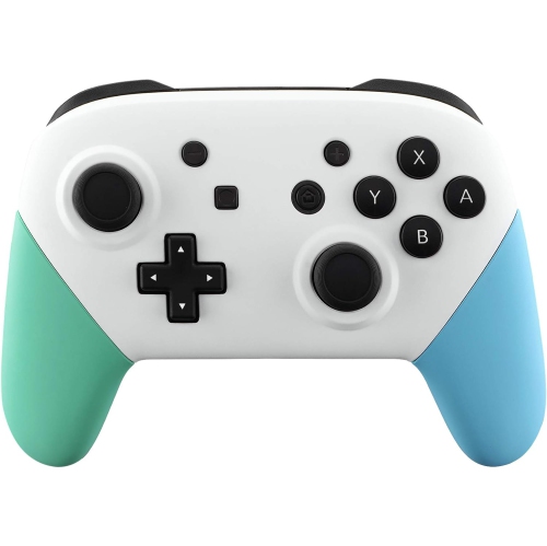 White Faceplate Backplate Mint Green Heaven Blue Handles for Nintendo Switch Pro Controller, DIY