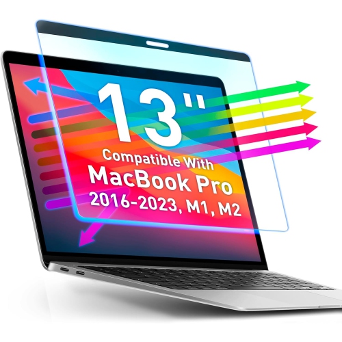 Écran à lumière bleue magnétique compatible avec les MacBook Pro de 13&nbsp;po 2016, 2017, 2018, 2019, 2020 2021, 2022, 2023, M1, M2