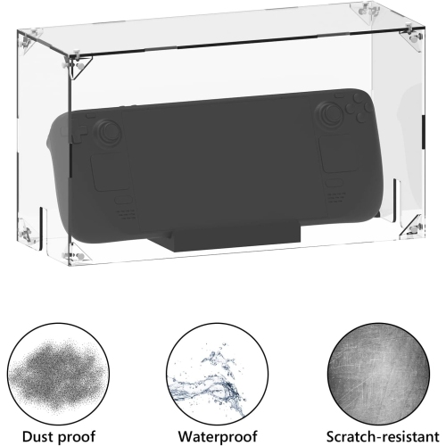 Acrylic Dust Cover Transparent Dust Guard Compatible with Steam Deck Charging Dock, Anti Scratch Waterproof