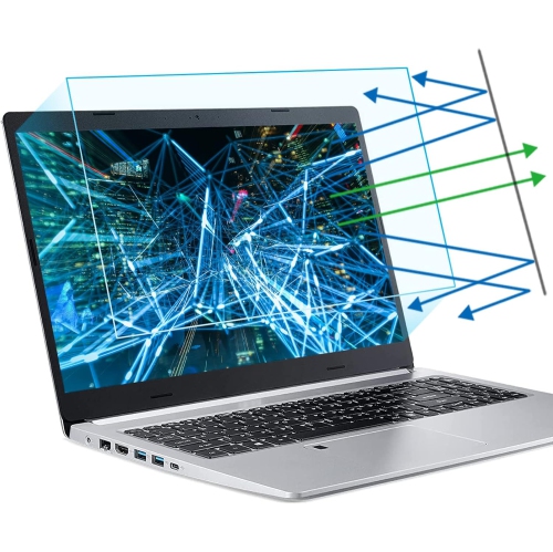 2-Pack 15.6 Inch Laptop Screen Protector -Blue Light and Anti Glare Filter, FORITO Eye Protection Blue Light Blocking &