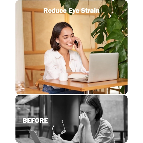 2-Pack 15.6 Inch Laptop Screen Protector -Blue Light and Anti Glare Filter, FORITO Eye Protection Blue Light Blocking &