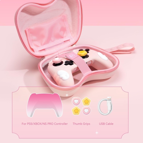 Controller Carrying Case,Hard Shell Controller Holder Travel Carrying Case for PS5,Switch Pro and Xbox