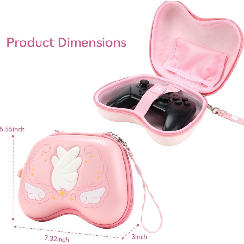 Controller Carrying Case,Hard Shell Controller Holder Travel Carrying Case for PS5,Switch Pro and Xbox
