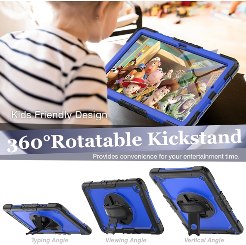 Case for Samsung Galaxy Tab A9 Plus with Screen Protector Pencil Holder, Case for Galaxy Tab A9 Plus 11 Inch