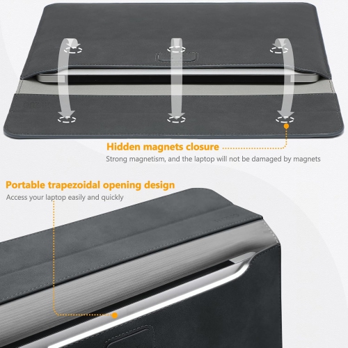 15 Inch Laptop Sleeve Case with Stand Feature Compatible with MacBook Air 15.3/15 M3/M2 A3114 A2941 2024-2023,