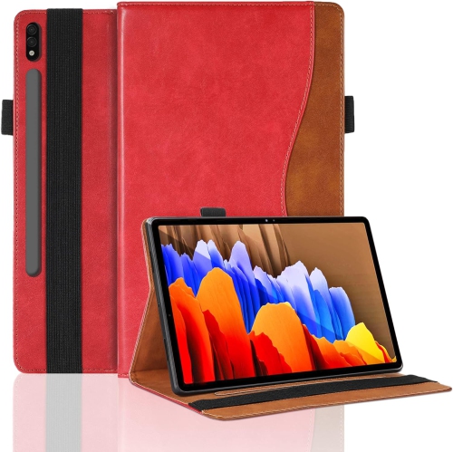 Tablet Case for Samsung Galaxy Tab S7 FE/ S8+/ S8 Plus/ S7+/ S7 Plus 12.4 inch PU Leather Flip Folio Case with Pocket