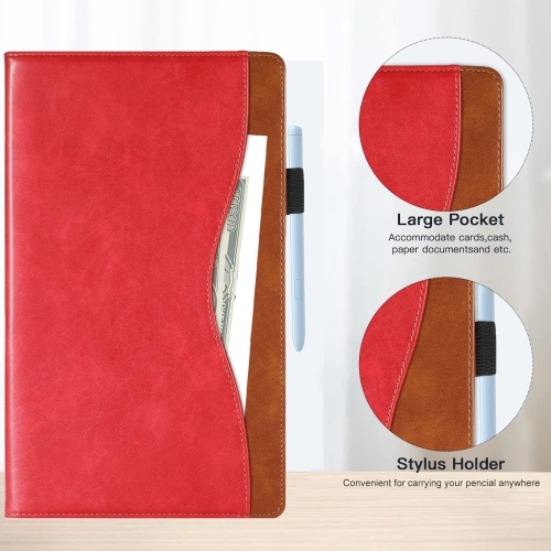 Tablet Case for Samsung Galaxy Tab S7 FE/ S8+/ S8 Plus/ S7+/ S7 Plus 12.4 inch PU Leather Flip Folio Case with Pocket