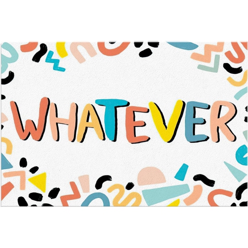 Motivational Quates Wall Art- Whatever 12x18 Inches Inspirational Poster-Printed on Quality Paper