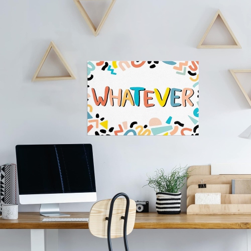 Motivational Quates Wall Art- Whatever 12x18 Inches Inspirational Poster-Printed on Quality Paper