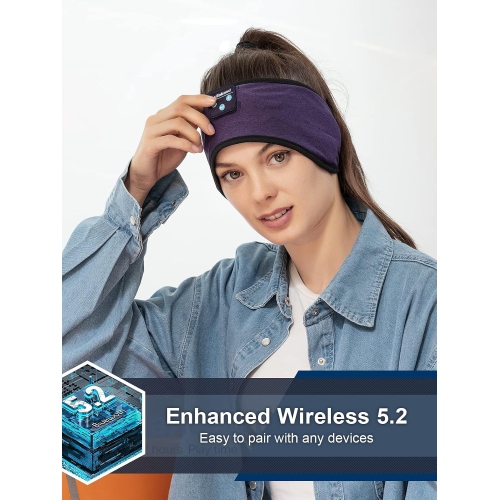 Sleep Headphones Bluetooth Headband-Sleeping Mask Wireless Earphones with HD Stereo Speaker Cool Tech Gadgets