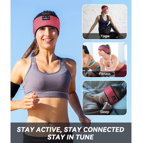 Sleep Headphones Bluetooth Headband Wireless Music Headband Headphones, Earbuds IPX6 Waterproof for Side
