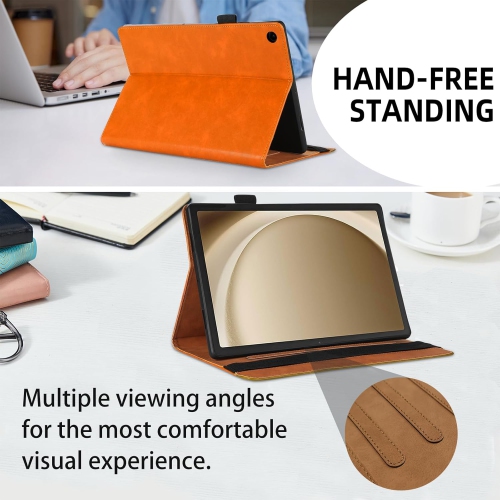 Case for Samsung Galaxy Tab A9 Plus, Tab A9 Plus Tablet Case 11 inch 2023 with Front Pocket Hand Strap Multi-Angle