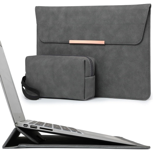 15-16 Inch Laptop Sleeve Case with Stand Feature for MacBook Pro