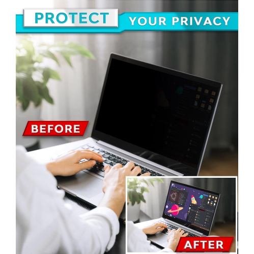 Laptop Privacy Screen 14 Inch - Removable Laptop Screen Privacy Shield, Anti-Glare Laptop Screen