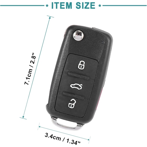 315Mhz 5K0 837 202 AE Replacement Keyless Entry Remote Car Key Fob Replacement Fit for Volkswagen Pack of 1