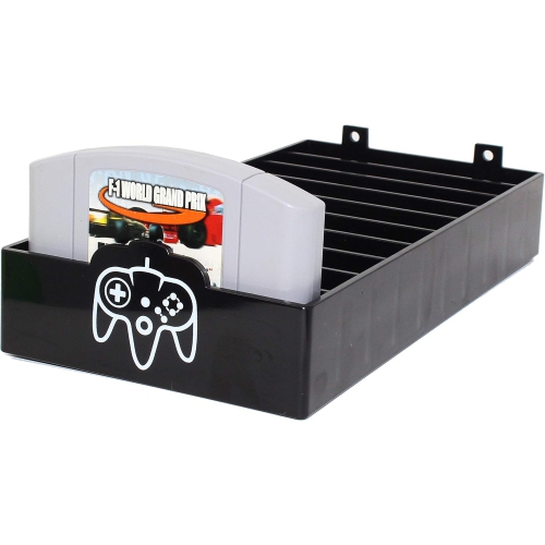 N64 Game Storage - N64 Game Holder Fits and Organizes N64 Cartridges - Simple and Stylish Design to Show Off