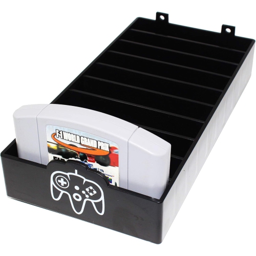 N64 Game Storage - N64 Game Holder Fits and Organizes N64 Cartridges - Simple and Stylish Design to Show Off