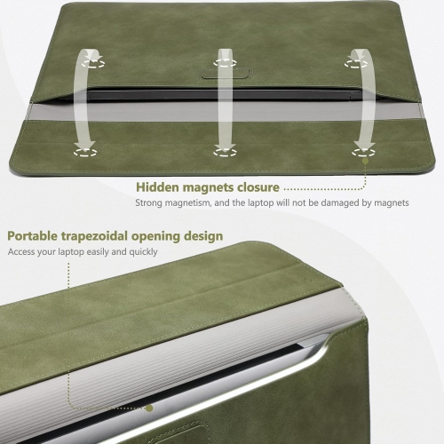 15-16 Inch Laptop Sleeve with Stand Feature Compatible with MacBook Pro 16 M3/M2/M1 Pro/Max A2991 A2780 A2485