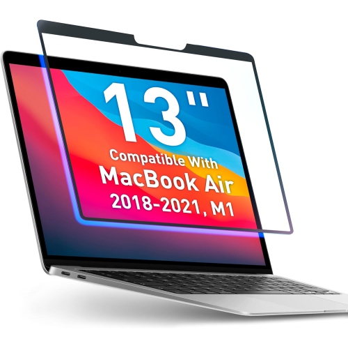 Removable Blue Light Screen Compatible With MacBook Air 13" 2018, 2019, 2020, 2021, M1 | Easy On/Off Laptop Screen